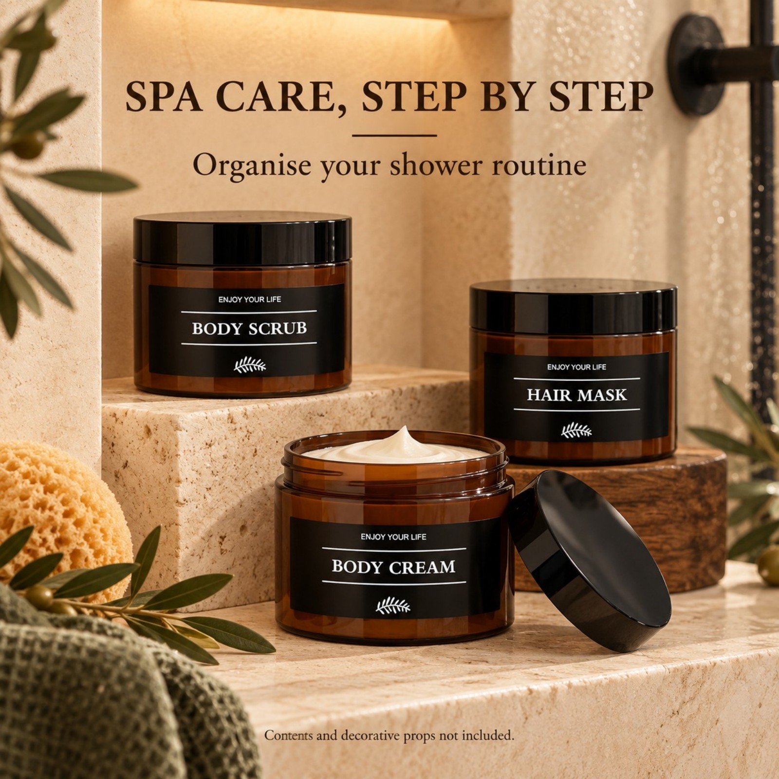3PCS Bathroom Storage Jars wit - đánh giá và giá Bath Salts