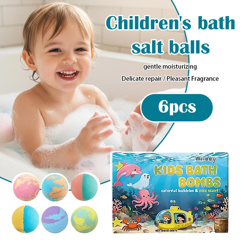 6Pcs Kids Bubble Bath Bombs Se - đánh giá và giá Bath Salts