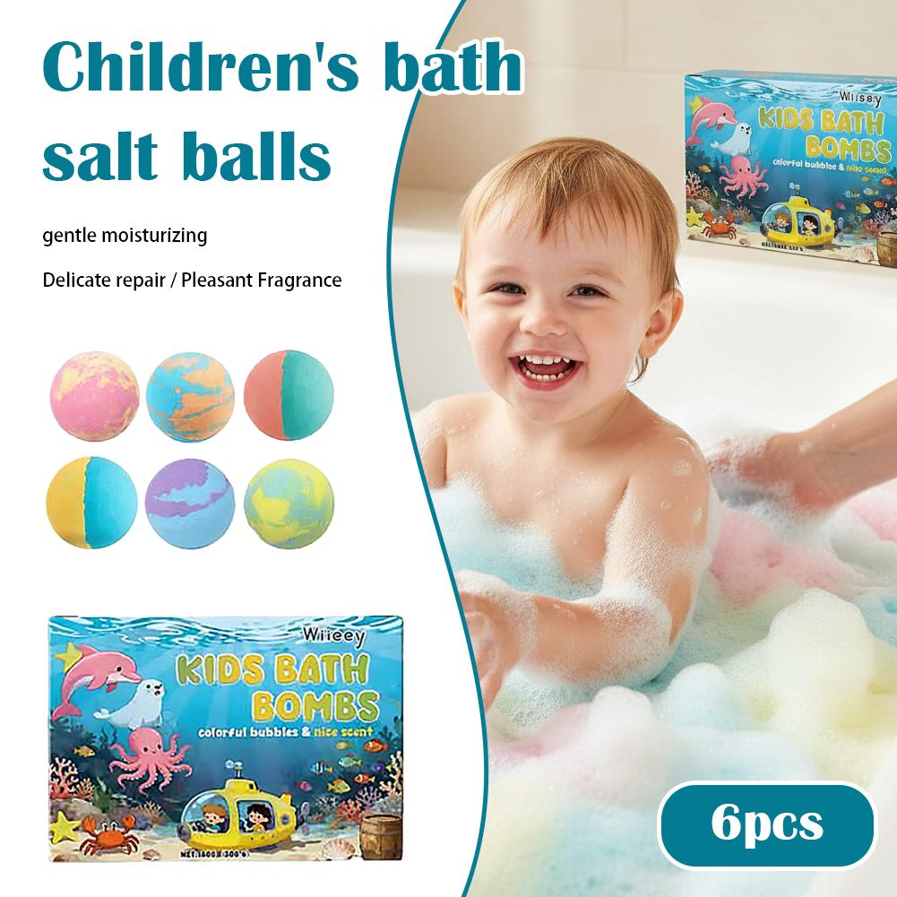 6Pcs Kids Bubble Bath Bombs Se - đánh giá và giá Bath Salts