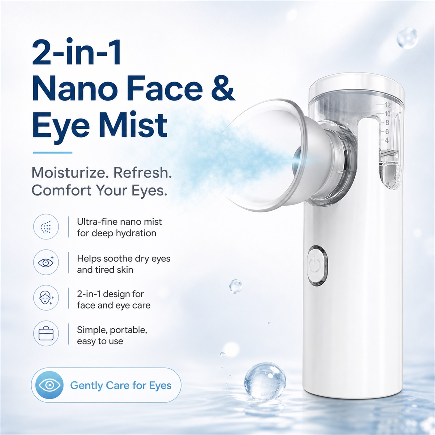 Eye Nano Humidifier Nebulizer  - đánh giá và giá Face Steamer